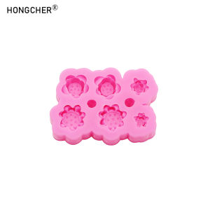 Hoa Sen Ếch Nòng Nọc Khuôn Silicon DIY Nhựa Trang Sức Bánh Sô Cô La Làm Bánh Phụ Kiện Thực Phẩm Lật Khuôn Handmade Đồ Trang Trí