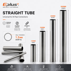 Length 100-500mm 304 Stainless Steel Straight Pipe 1.2mm Thick Universal Round Tube OD 10-89mm for Connections Metal Tube