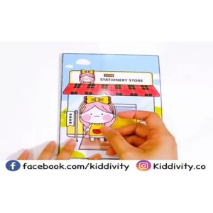 (DIY PACK) STATIONERY STORE BUSY BOOK l DOLL PAPER BOOK l DIY BUSY BOOK l QUIET BOOK l KID ACTIVITY BOOK