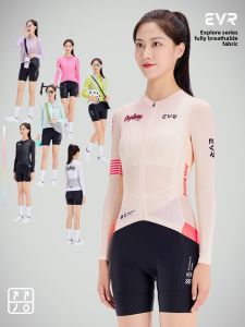 evr | Slimming Womens Cycling Jersey Long Sleeve Explore Series