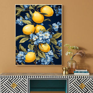 ภาพวาดบนผ้าใบ Lemon Tree ภูมิทัศน์ภาพวาดดิจิตอลน้ํามัน Art ภาพวาดหมายเลขหัตถกรรมตกแต่งบ้าน
