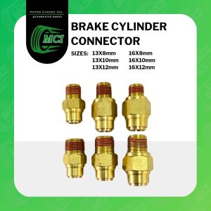BRAKE CYLINDER CONNECTOR steel type Hino 13 / 16 x 8mm 10mm 12mm truck trailer vehicle Heavy Duty