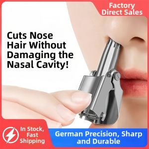 Round-tip Stainless Steel Manual Nose Hair Trimmer