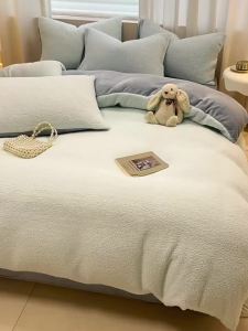 Kiss Dear | Thick Warm Milk Velvet Bedding Set 4 Pieces
