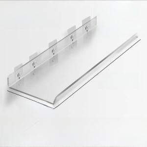 Acrylic Bathroom Storage Shelf No Drilling Creative Wall Mounted Toilet Organizing Rack Bathroom Wall Gap Shelf Organizer