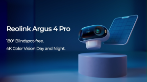 Reolink Argus 4 Pro : Time Lapse 180° Dual Lens 4K WiFi 6 Battery Security Camera - BWB4K01W