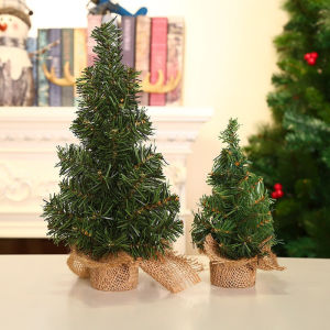 Mini Christmas Tree Xmas Artificial Tabletop Decorations Snow Tree Ornaments