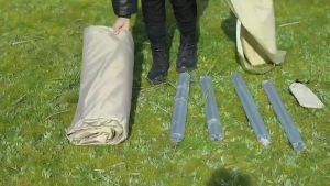 Teepee Tent Outdoor Camping Camping Rainproof Canopy Pyramid Oxford Cloth Portable UV Protection Tent