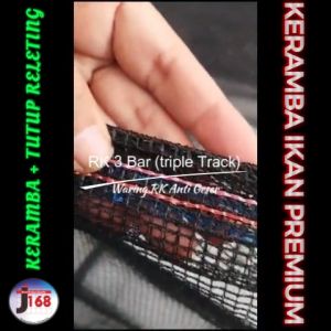 Termurah Berkualitas Keramba Ikan Premium Waring jaring RK anti Geser Double track & triple Track siap pakai berbagai macam ukuran 200x100x50