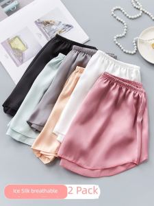 Quần An Toàn Chống Lộ Hàng Quần Mặc Trong Không Cuộn Viền Mẫu Mỏng Có Thể Mặc Ra Ngoài Cỡ Lớn Rộng Rãi Mùa Hè Cho Nữ Quần Váy JK Lụa Lạnh