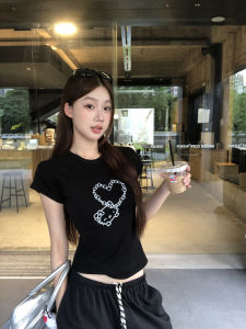New Summer Short Sleeve Stylish T-shirt Black