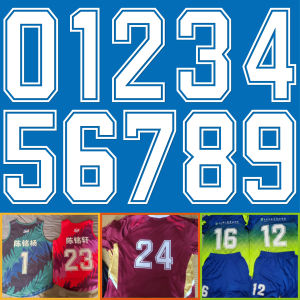 Nhãn Dán Số Áo Bóng Đá in Hình Chuyển Nhiệt Nhãn Dán Trang Trí Cho Quần Áo Quần Áo Thể Thao DIY Chất Liệu May Vá