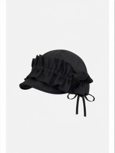 Retro Folded Summer Beret Flax Breathable Face-slimming Sunhat
