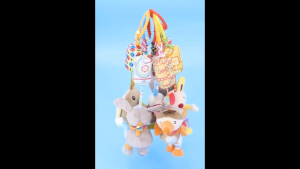 Babygro BBSKY Baby Stroller Crib Cot Bed Carrier Cartoon Animals Hanging Chime Toys B002