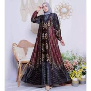GAMIS SILKY MOTIF D1OR SILKY / GAMIS MODERN / GAMIS SERAGAMAN / BISA COD / PROMO / GAMIS PENGAJIAN / GAMIS PESTA