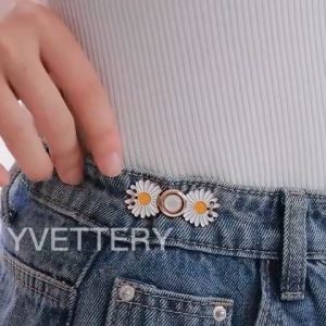 Sty⚡ Kancing Pinggang Hanfu Kancing Jepret Gaya Cina Retro Cheongsam Kostum Jeans