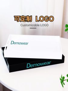 Acrylic Tray Large Capacity Rectangular Luxury Simple Style Cosmetic And Skincare Storage Organizer Desktop Makeup Tools