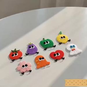DUTRIEUX | 2‑8Pcs Cute Cartoon Self‑Adhesive Embroidery Patches Set DIY Decor Stickers for Clothes Hats Backpack Phone Case Notebook Cup