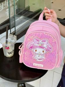 กระเป๋าเป้สะพายหลังเด็กผู้หญิง วัย 1-3 ปี ลายการ์ตูนสุดน่ารัก สีชมพูและม่วง กระเป๋าเป้สะพายหลังแบบมีสายคาดไหล่สำหรับเด็ก กระเป๋าใส่ของเล่นสำหรับเด็ก