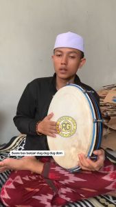 Bas Hadroh murah ukuran 35 cm tipis terbang banjari rebana