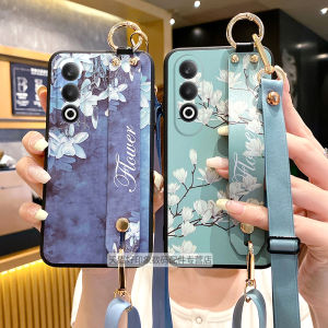Oppo K12 K11 K11Pro K12Plus K9 Silicone Soft Case with Lanyard Crossbody Protective Cover Full Package Anti-fall Wrist Strap Multi-Style