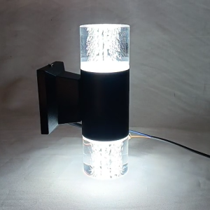 Lampu Dinding LED 2 Arah Kristal Gelembung 3 Warna 2 X 3 Watt/Desain Modern Minimalis Indoor dan Outdoor