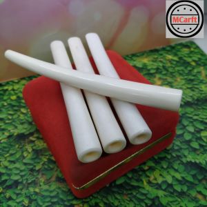 Once pipa sedotan tulang sapi model bulat rasa gading B167