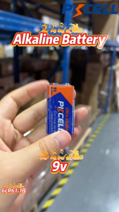 COD Pkcell Baterai Sekali Pakai 9V 6LR61 Alkaline 650mAh 1 PCS - PK65 / Baterai Multimeter batu baterai 9v Non-Rechargeable 1 PCS / Baterai Kotak 9 volt Bisa Di cas charger isi ulang / Batu Battery Portable / Batterai Alat PH Tanah