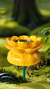 Zen Solar Lotus Lamp | Waterproof Floating Buddhist Light with Chanting Music · Meditation & Worship LED Lantern for Garden Pond Temple Outdoor/Indoor Use · Solar Powered with Auto On/Off Built-in 9 Chants USB Rechargeable