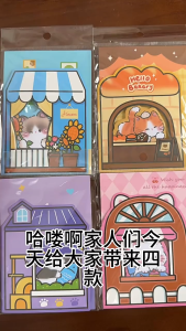 30Sheets Cartoon Sticky Notes Cat Window Memo Pads Stationery