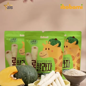 ZÉRA Mom - Korea Ibobomi Long Rice Stick - Apple/ Pumpkin/ Strawberry (30g)