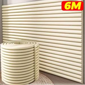 เทปป้องกันการชนกันของอากาศความปลอดภัยของเด็ก6ม. ขอบโต๊ะโต๊ะแถบป้องกันป้องกันมุมเฟอร์นิเจอร์กันชนโฟมเทปลายบัว