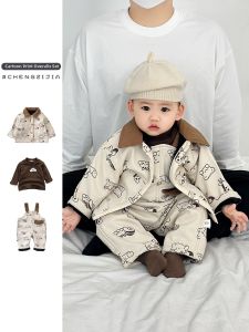 Cartoon Warm Boys Clothes Set