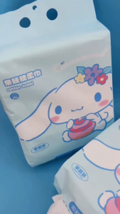 Sanrio Facial Towel Wash 💦 三丽鸥洗脸巾棉柔巾 Tuala Muka Tisu Muka Kapas Pakai Buang Cleansing Cotton Facial Tissue Disposable
