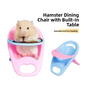 Adorable Pet Hamster Dining Table Chair Set Baby Photo Prop Meal Time Toy for Small Pets like Guinea Pig And Chinchilla