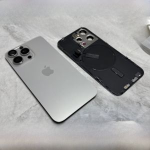 Original Apple 15Pro Back Cover iPhone 15Promax Rear Shell Middle Frame Outer Shell Glass Compatible Digital Accessories