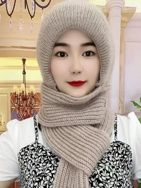 Mũ Lông Thỏ Dày Dặn Ba Mảnh Một Mảnh Thủ Công Cho Nữ Mùa Thu Đông Mũ ...