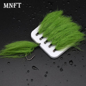 6Pcs Luya Green Grass Hook Bait Imitation for Carp Flying Fishing Hooks 2# 4# 6# 8# 12# Sizes Fishing Gear Accessory