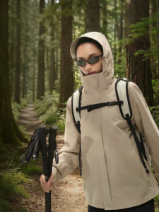 Mobi Garden | Áo Khoác Softshell Nữ 3 Trong 1 Có Lớp Lót Lông Vũ Dành Cho Hoạt Động Ngoài Trời