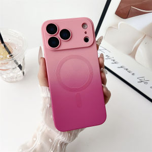 For Magsafe Gradient Silicone Multicolour Shockproof Case For iPhone 17 16 15 14 13 12 11 Pro Max Plus Wireless Charging Cover