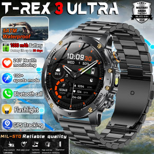2025 Outdoor New 1000mAh Battery T-Rex 3 Military Grade Smart Watch Men IP69K Waterproof GPS HD Bluetooth Call 100+Sports Watch