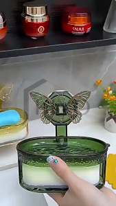 KIYO Tempat Sabun Batang Tempel Dinding Tanpa Paku Bahan Akrilik / Rak Sabun Kamar Mandi Kotak Sabun Transparan Aesthetic