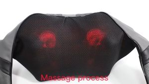 Wireless Shoulder Deep Tissue Massager 4D Kneading Shiatsu Massage Neck Back Infrared Heating for Car and Home