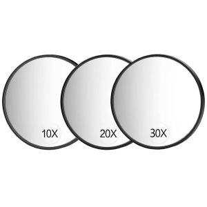 10x /20x /30X Magnifying Mirror Small Magnification Mirror with Suction Cup For Plucking Eyebrows Removing Blackheads and Acn