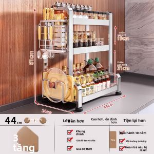 JUMEISHI | Giá Đựng Gia Vị Inox Đa Năng