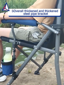 Camping Chair Folding Fishing Chair Multifunctional Sports Foldable Chair Outdoor Load-Bearing 300kg