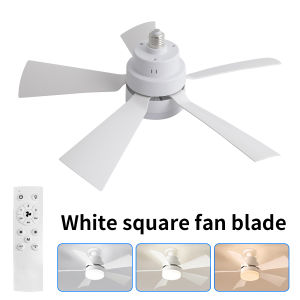 40W Led Ceiling Fan Light E27 Socket with Remote Control Color Dimmable 3-Speed Timmer AC 85-265V for Bedroom Garage Kitchen