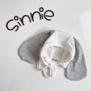 Nón buộc dây tai cún siêu dài cho bé Sinnie mũ cotton tổ ong thoáng mát style Hàn
