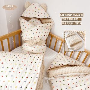 Chăn em bé tinh khiết bông mùa xuân và mùa thu bông bé đậu Comforter Chăn cho trẻ sơ sinh mùa thu và mùa đông chiếc chăn nhỏ cho tất cả các mùa