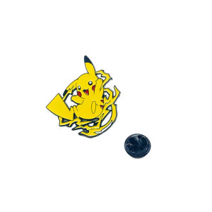 Takara Tomy | Pokemon Pikachu Anime Metal Badge Squirrel New Brooch Badge Jewelry Student Backpack Decoration Gift